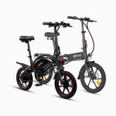 DYU D3F and A1F electric bikes in stylish black design